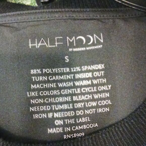 Half moon women's black lounge/ pajamas short set size small - Picture 7 of 7